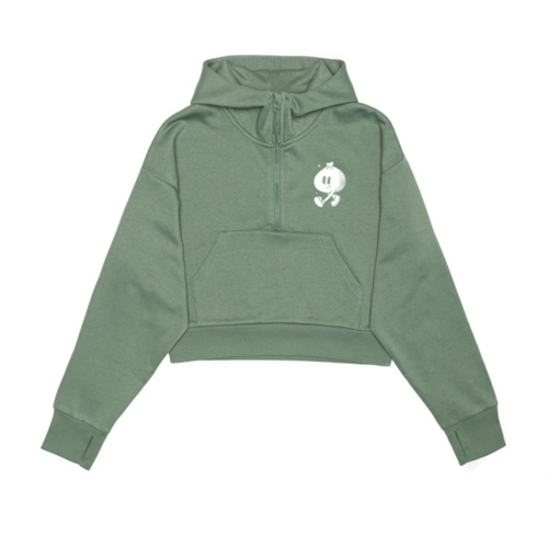 Bao Bao Cropped Hoodie - Sage Green
