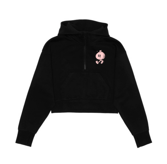 Bao Bao Cropped Hoodie - Black